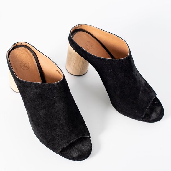 Poppy Suede Mule Heel - Picture 2 of 5